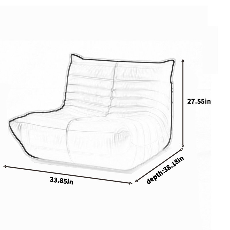 Canapé chenille simple et décontracté, Brun