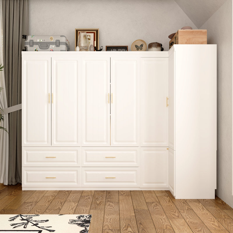 Ensemble de garde-robe avec rangement robuste et design élégant