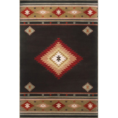 Multicolored Wicker Design Geometric Patterned Vintage Decorative Carpet