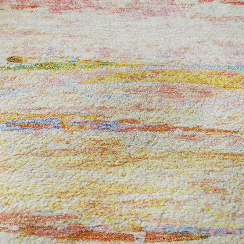 Premium Machine Washable Pirtle Abstract Rug, Rectangle 1'8" x 2'6"
