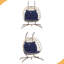 Fauteuil double avec support suspendu en osier et rotin pour l'intérieur et l'extérieur-712305798-712305799