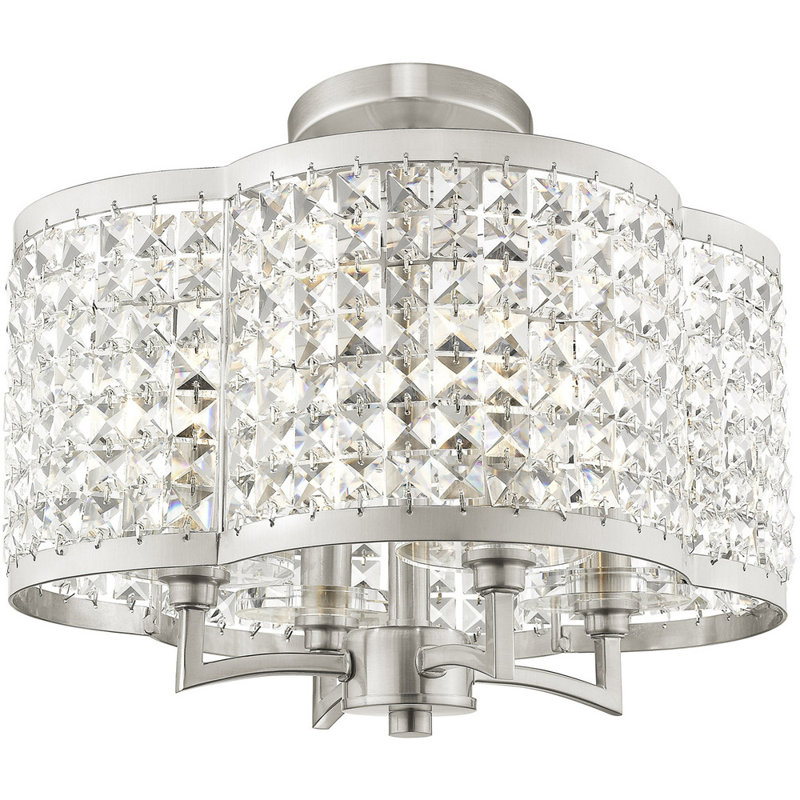 4 - Light Geometric Chandelier