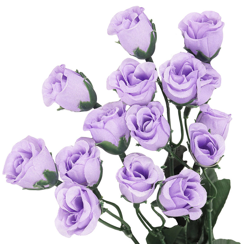 Bouquet de roses artificielles, Lavande