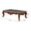 Table basse rectangulaire en noyer Misael