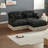 Deep Seat Modular Sofas Chenille Leopard Modern Living Room Home