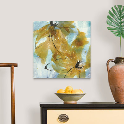 «Amber Blue I» par Chris Paschke, reproduction d'art graphique sur toile