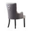 Cordes Velvet Dining Chair - Ergonomic Scoop Knockerback and Solid Wood Legs - Button back Armchair for Dining Room Living Room Restaurants - Single-273647018