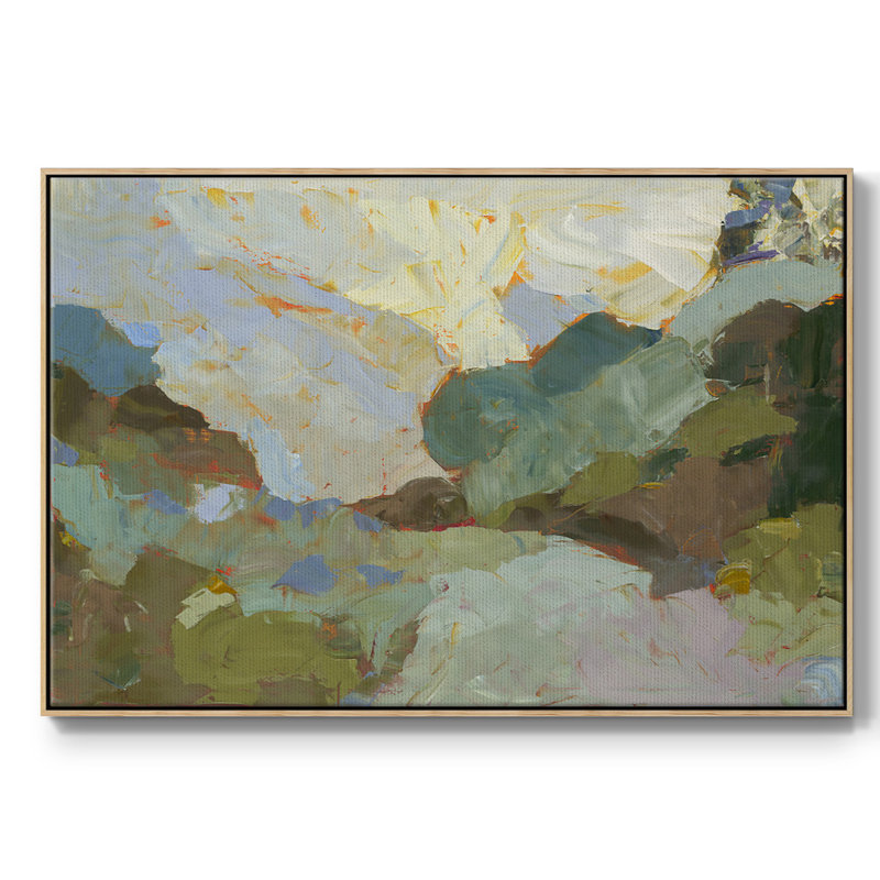 Sojour, reproduction d'art sur toile, Toile naturelle avec cadre flottant, H 17 po x l 25 po x P 2 po