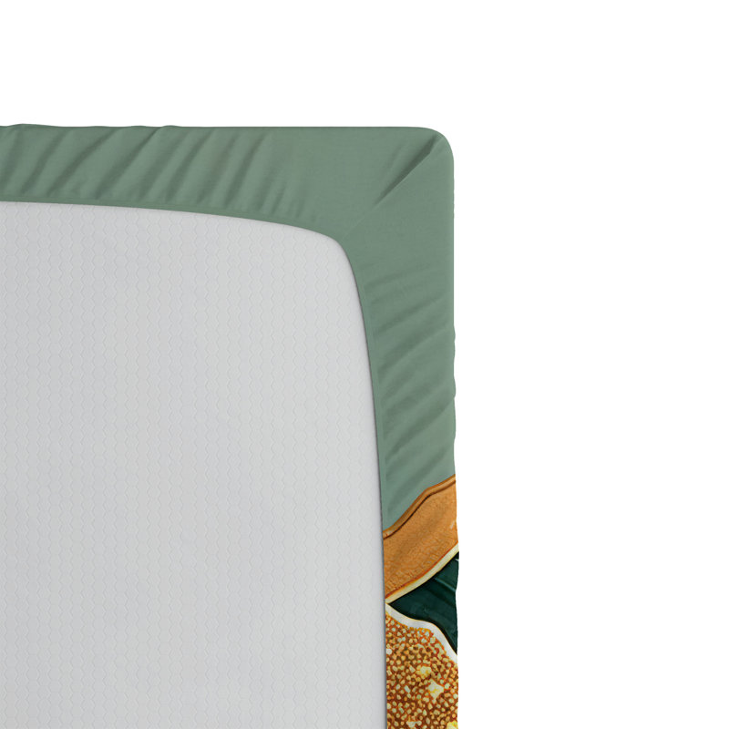 Drap-housse Ambesonne Mid Century, Drap-housse de taille simple
