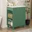 Meuble-lavabo de salle de bain avec lavabo, armoire de rangement, portes à fermeture douce et structure en bois massif-1631313095
