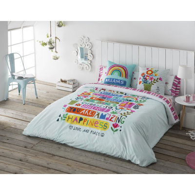 Khalaf Geometric Shapes Duvet Cover Set with Pillowcases Included