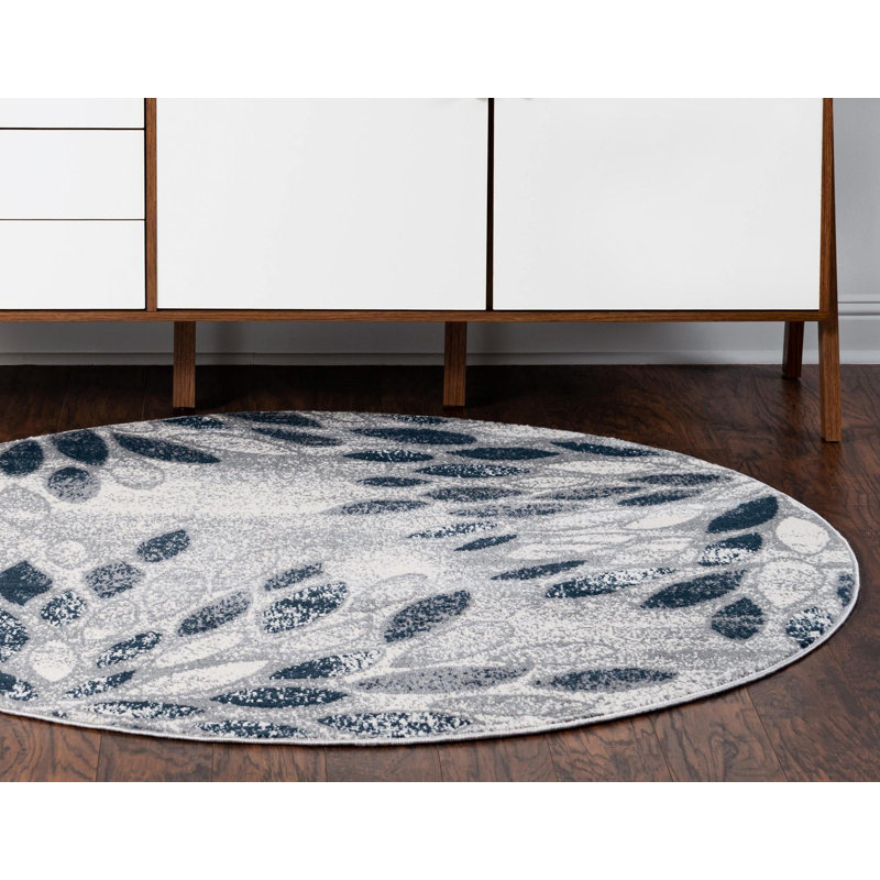 Blaile Floral Indoor Rug, Round 12'4"