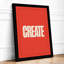 Create Typography - Framed Print-1261637792-1261637797
