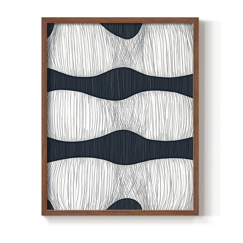 "ABSTRACT Series DCC XXXIV" par J Paul, Noyer, H 21 po x l 17 po