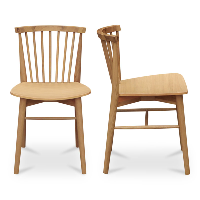 Marley Dining Chair Walnut-Set of Two, Oak