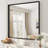 Aevar Tempered Glass and Aluminum Alloy Framed French Cleat Mounted Wall Mirror with 5-Year Warranty-397524569-384154466