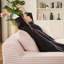Chaise longue double en velours côtelé rose avec rembourrage à haute densité pour 2 sièges intérieurs Aucun assemblage requis-59023069