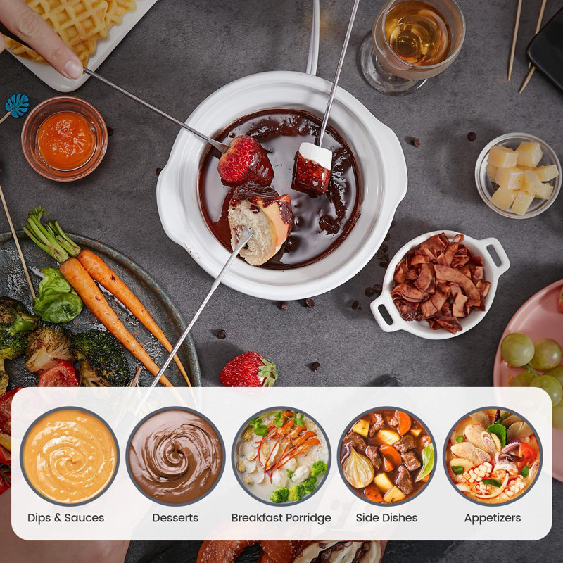 KOOC 0.65-Quart Small Slow Cooker featuring Free Liners for Easy Cleanup, Upgraded Ceramic Pot for Reduced Nutrient Loss, Ideal for Sauces, Stews, and Dips, with a Pink  Stainless Steel Round Design