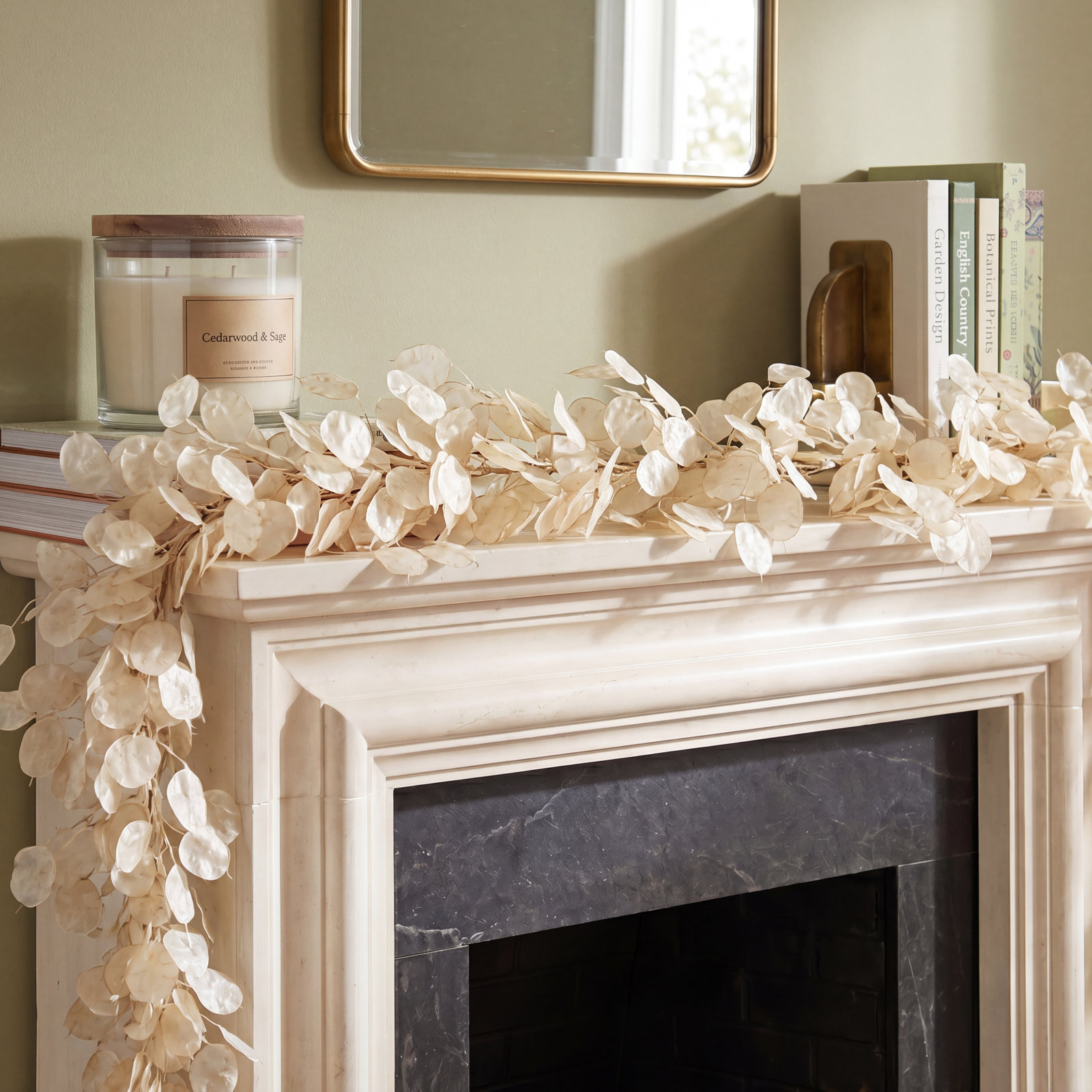 Faux Translucent Garland, 4' L