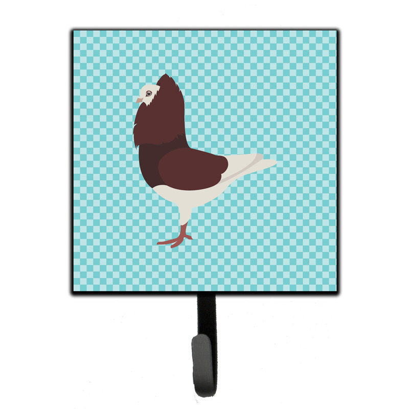 Organisateur de clés murales capuchin pigeon avec crochets clés Gunbiorgh, Bleu