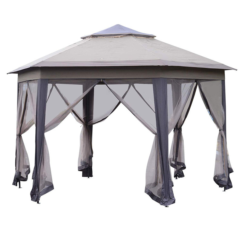 Milanna 3m x 4m Metal Patio Gazebo