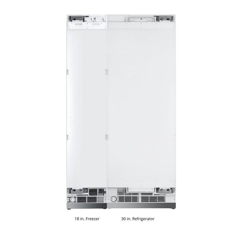 Kucht 47.5'' W Built-in Side By Side Refrigerator