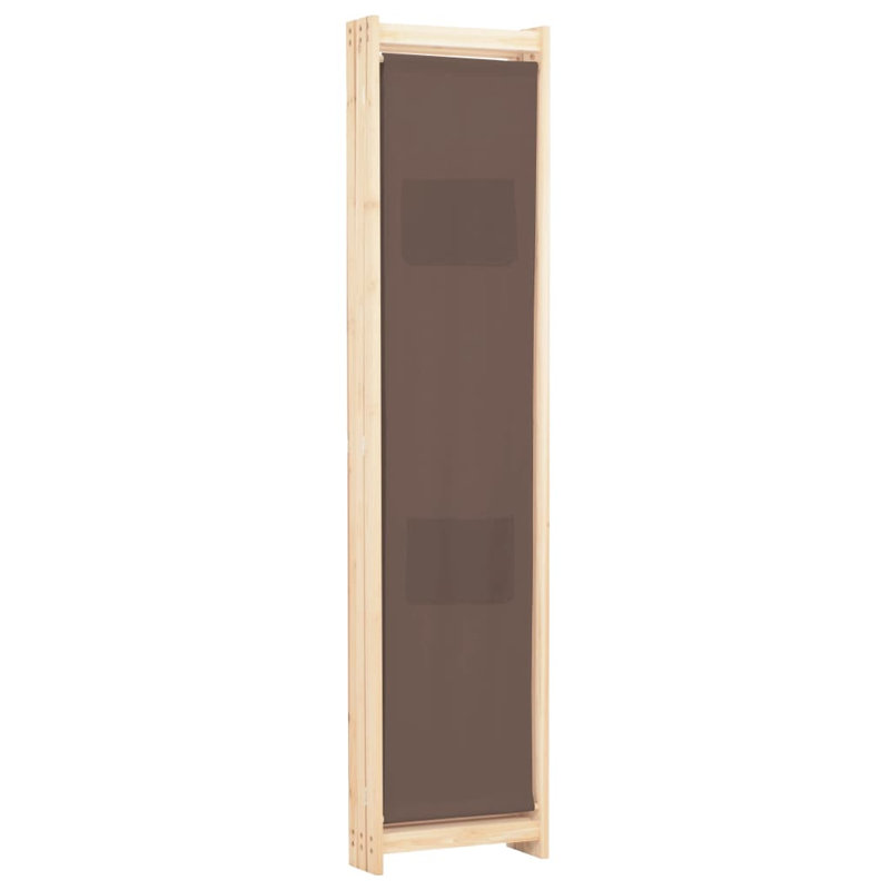 Rizzo 170cm H Folding Room Divider, 3, Brown, 120 x 170cm