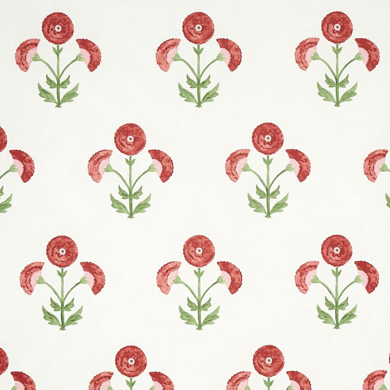 Saranda Flower Wallpaper, Cardinal