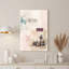 Ancre et coquillages sur tableau nautique avec aquarelle, art mural sur toile-133462928