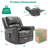 Heated Massage Swivel Rocking Recliner-1963448123