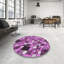 Tapis mauve/blanc à motifs Chantille-1580837083