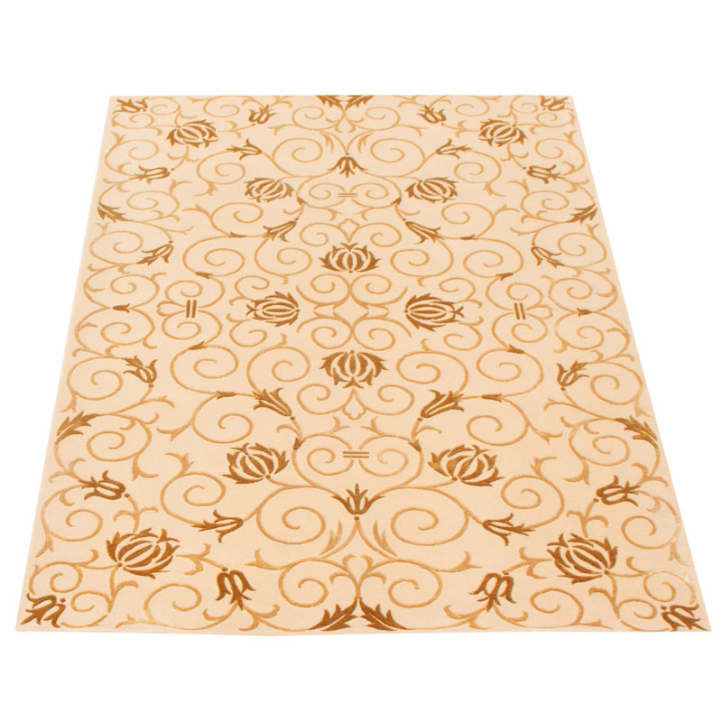 Tapis kaki clair Silk Touch 3 pi 9 po x 5 pi 9 po