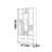Classic popular furniture bookcase