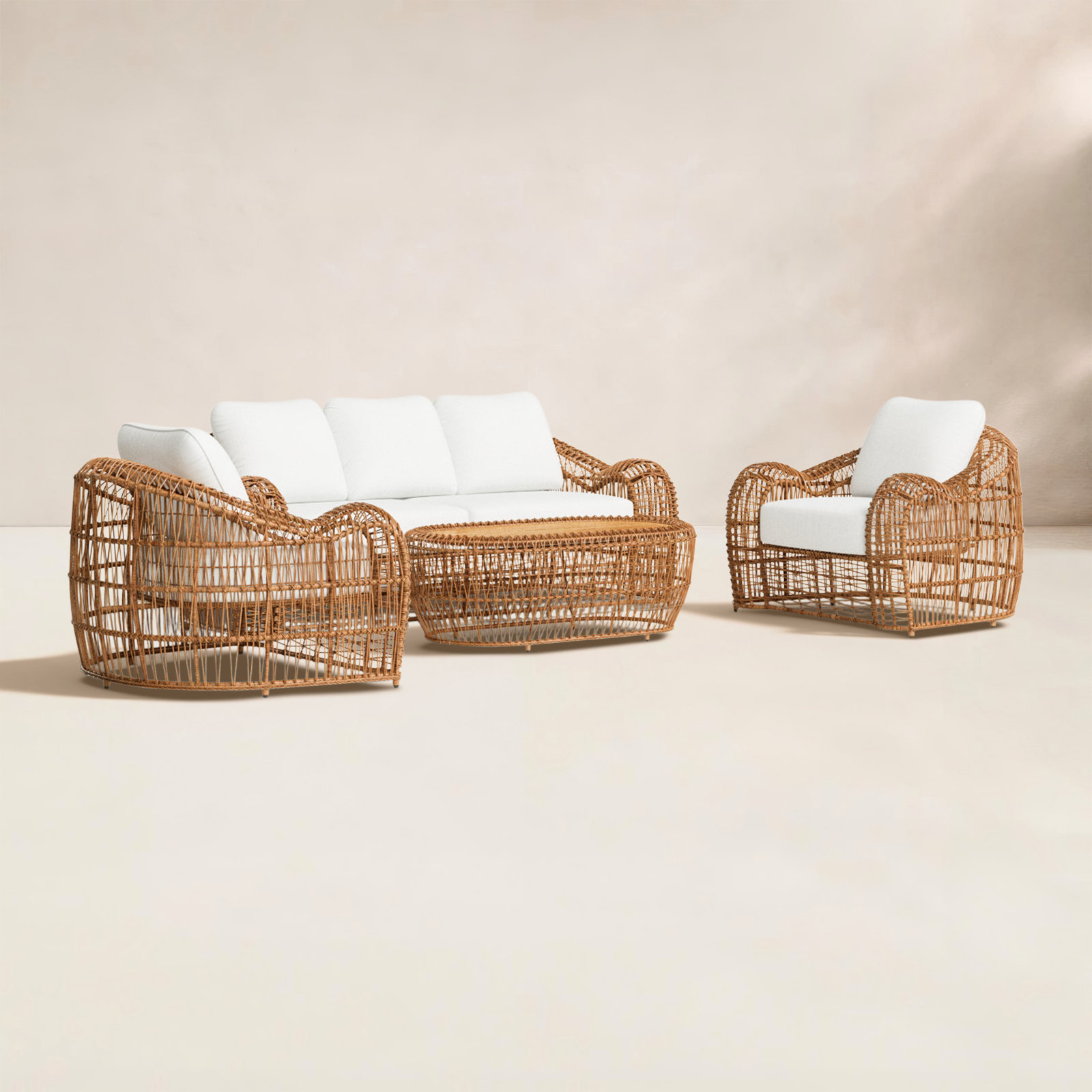 Alyshia 5-Person Teak Patio Seating Group
