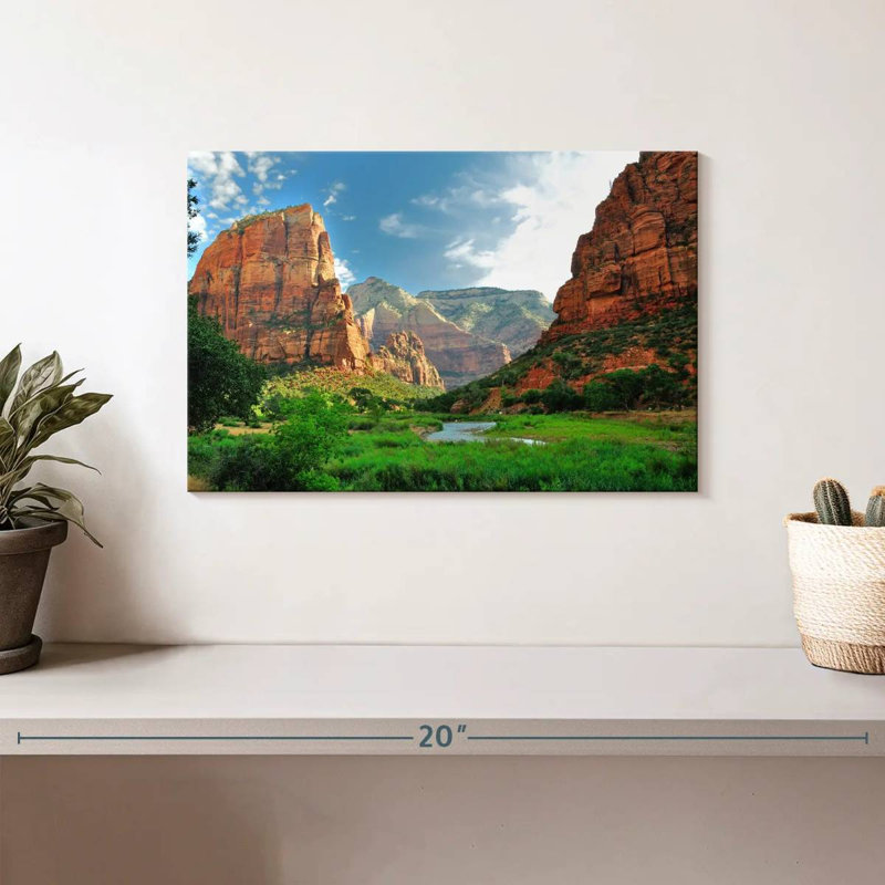 Canyons du parc national Alvord Zion, H 8 po x l 12 po