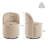 Swivel Upholstered Dining Chair-818964357