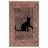 Persian Midnight Feline Overlay Area Rug