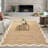 Machine Washable Rug Modern Scalloped Rug Non Slip, Neutral Indoor Carpet, Soft Non Shedding Floor Covering, Low Pile Thin Foldable Printed Mats for Living Room Bedroom Nursery-189338493