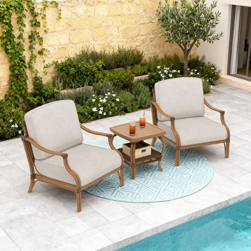 Ensemble de conversation avec coussins pour 2 personnes Arcadia