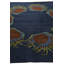 Tapis carré bleu marine Orlando