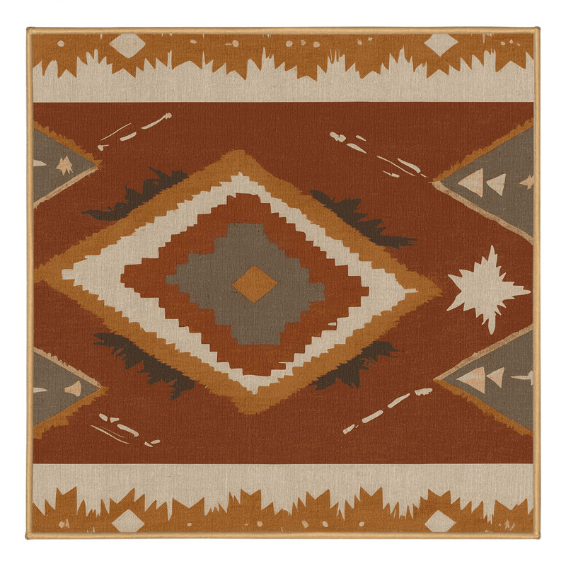 Dawn Glow Rug, Square 5'