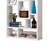 Fantastic Geometric Cubed Rectangular bookcase, White-33651348-107384064