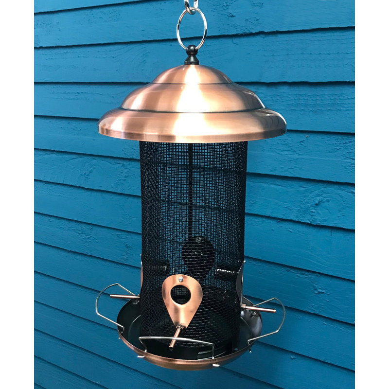 Fralick Metal Hanging Tube Bird Feeder
