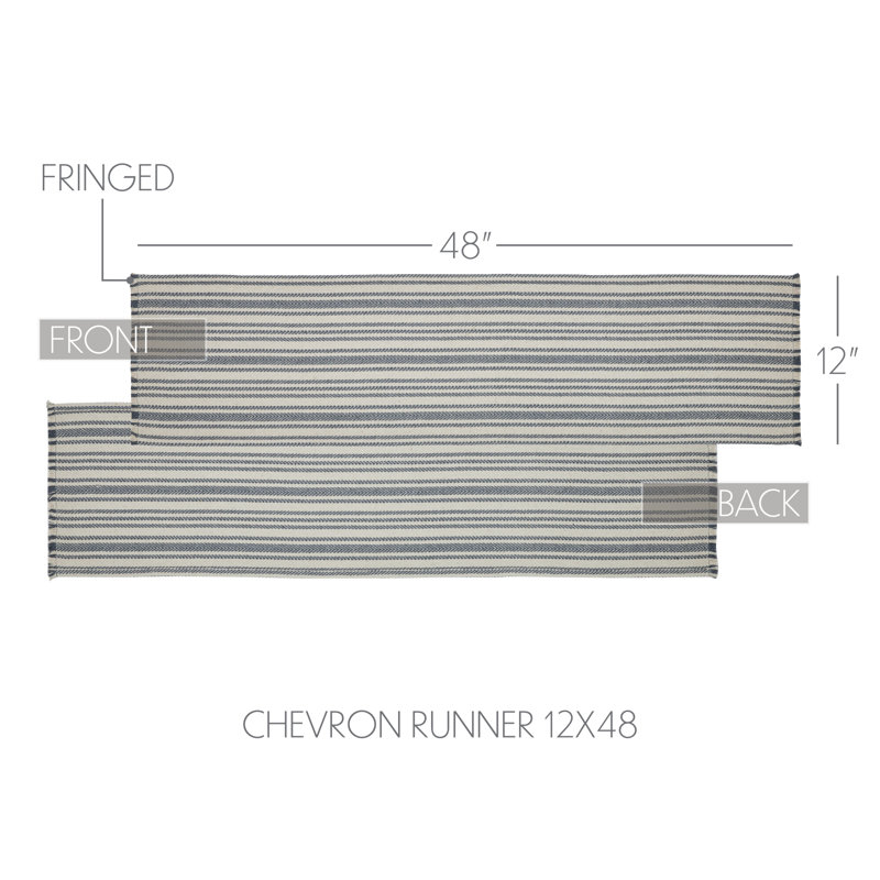 Finders Keepers Chevron Runner 12x36, 48" x 12"