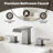 Widespread Bathroom Faucet 3 Hole, 2-Handle Bathroom Sink Faucet withe Drain Assembly-120542230
