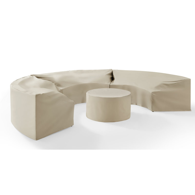 Sneed Outdoor Conversation Set Cover, Tan
