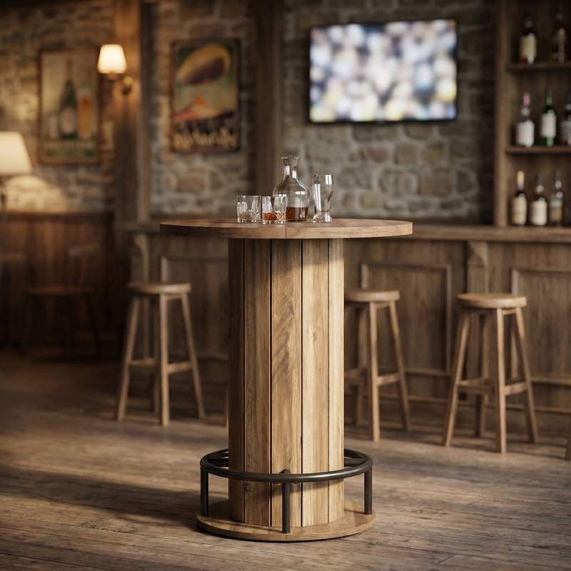 Table bistro 31,5 po, Brown