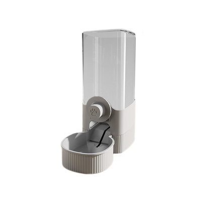 Mangeoire pour chats à suspendre les chats, 9,44 po x 4,5 po x 6,1 po, gris