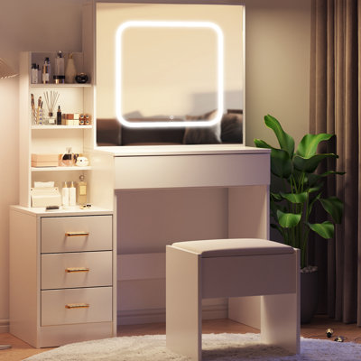 Meuble-lavabo avec miroir et lumières DEL