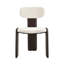 Chaises de salle à manger rembourrées Varian Teddy, hauteur du siège 19 pouces (ensemble de 6)-1172734786